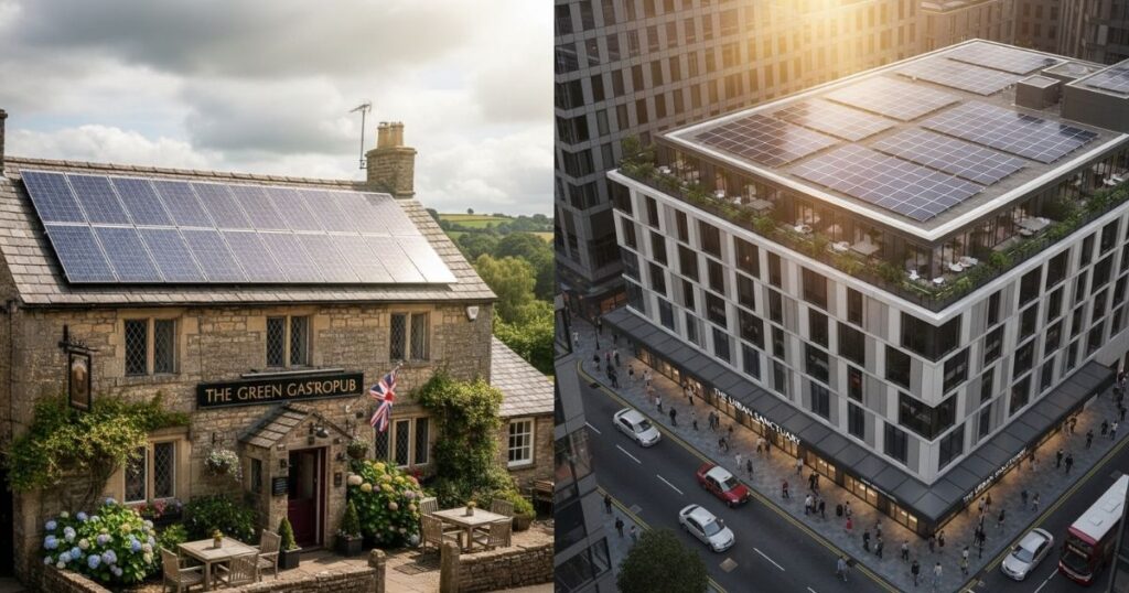 hospitality solar panels for hotels, restaurants and b and bs